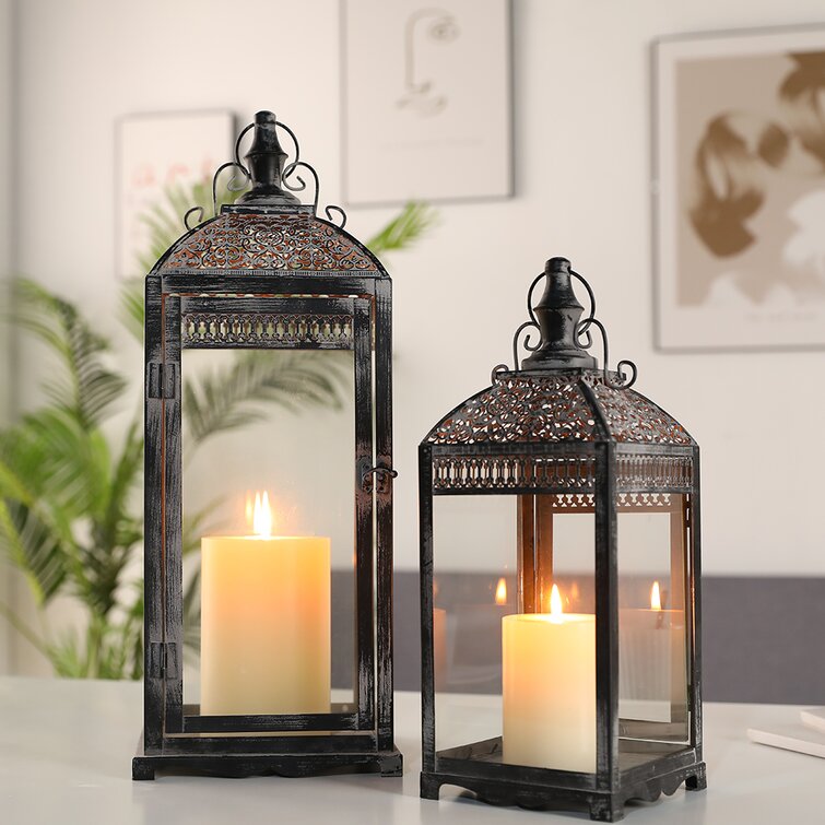 Glass on sale candle lanterns